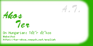 akos ter business card